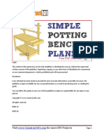 Simple Potting Bench Plans