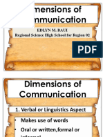 Dimensions of Communicationfinal