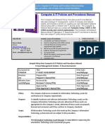 Bizmanualz Computer IT Policies and Procedures Sample