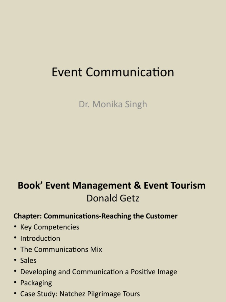 Event Communication | PDF | Communication | Skill