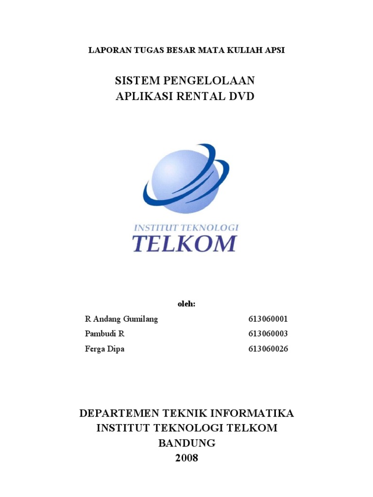 Sistem Pengelolaan Rental DVD Modern | PDF