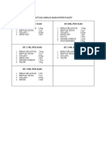 Daftar Arisan Bahan