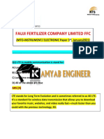 FAUJI FERTILIZER COMPANY LIMITED FFC MTO INSTRUMENT ELECTRONIC Paper 3rd January2021