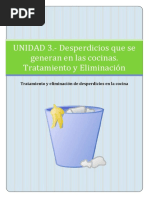 EAP - UNIDAD 3. Desperdicios Que Se Generan en Las Cocinas Hospitalarias