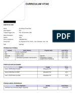 Curriculum Vitae: Identitas Diri