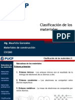 Clasificación de Los Materiales MGP 2021-2