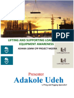 Lifting and Supporting Loads, Mobile Equipment Awareness: Ashaka 16Mw CPP Project Nigeria