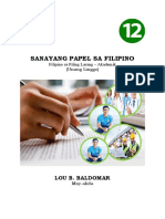 Sanayang Papel Sa Filipino 12