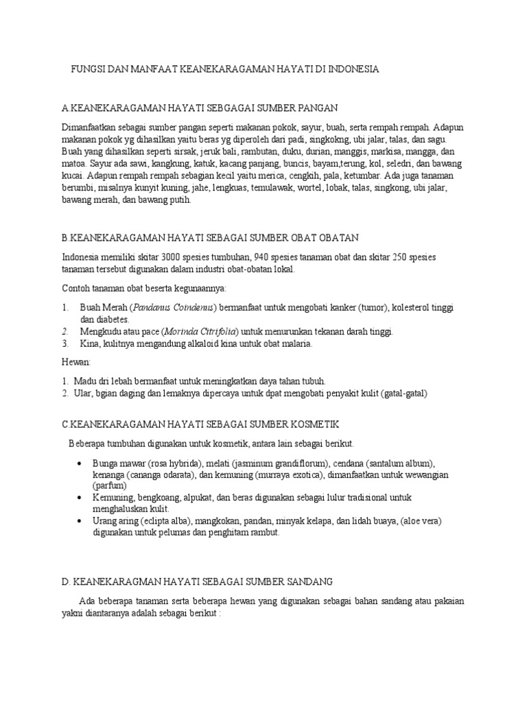 Penyuluhan Tentang Keanekaragaman Hayati dan Manfaatnya untuk Masyarakat Desa Tanjungsari