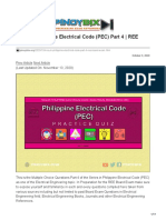 MCQ in Philippine Electrical Code PEC Part 4 REE Board Exam