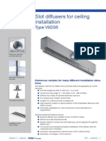 Slot Diffusers For Ceiling Installation: Type VSD35