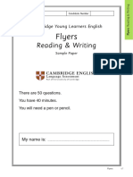 Cambridge Flyers 4 Reading Writing