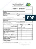 Initial Medical Eval Form (JO1 Applicant)