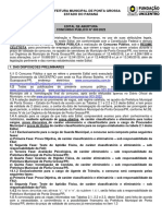 Prefeitura Municipal de Ponta Grossa Estado Do Paraná: WWW - Pontagrossa.pr - Gov/concursos/cp-003-2022