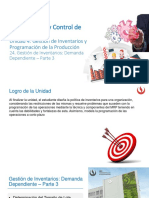 Gestión de Inventarios - Demanda Dependiente - Parte 3 PDF