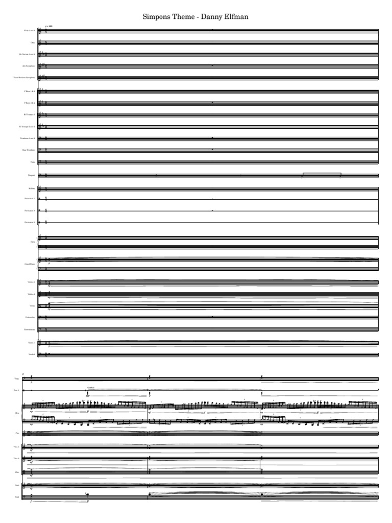 The - Simpsons (Score) | PDF | Trombone | Saxophone