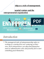  Entrepreneurship 