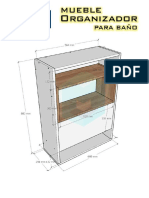 Planos Organizador de Baño en 3d