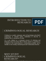 Introduction To Research