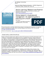 Action Learning: Research and Practice