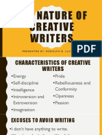 The Nature of Creative Writers