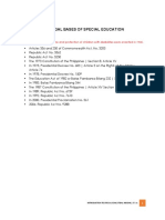Legal Bases of Special Education