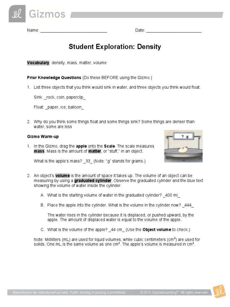 Understanding Density: Sink or Float Experiment | PDF | Density | Buoyancy