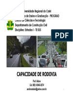 Níveis de serviço e capacidade de rodovias