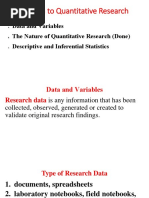 Introduction To Quantitative Research