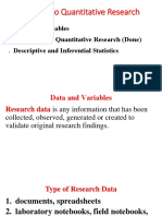Introduction To Quantitative Research
