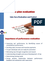 Sales Plan Evaluation