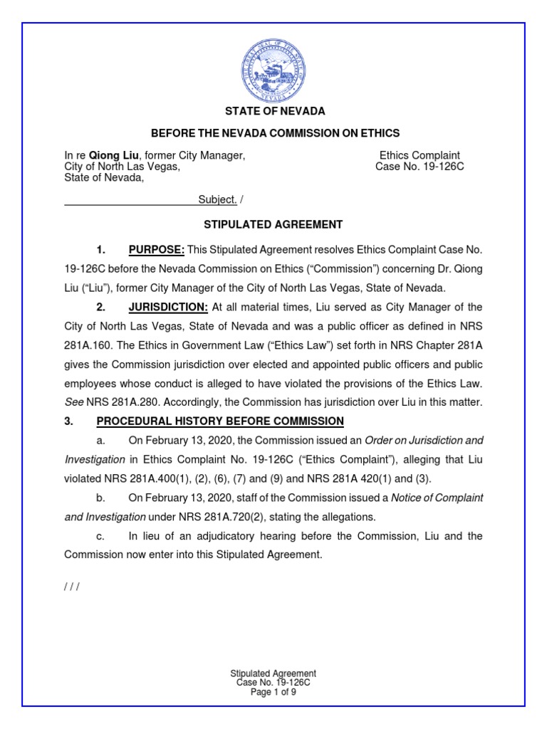 in Re Liu, Stipulated Agreement No. 19-126C (2022) | PDF | Salary ...