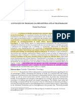 A Evolucao Do Trabalho Da Pre Historia Ate Ao Teletrabalho