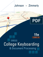 Gregg College Keyboarding Document Processing (GDP) Lessons 1-60