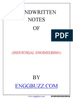 Industrial Engineering Notes