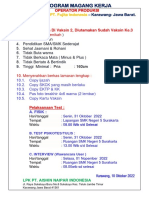 Program Magang Kerja Operator Produksi SMK