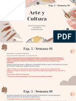 Arte y Cultura: Exp. 5 / Semana 01