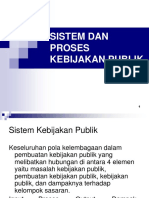 Sistem Kebijakan Publik