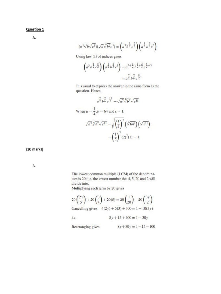 EETD Maths Solution | PDF