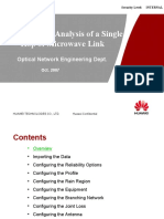 Transmission Analysis of A Single Hop For Microwave Link-A