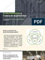 Sustentabilidade e Cadeia de Suprimentos