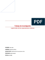 Trabajo de Supervision de Operaciones Mineras