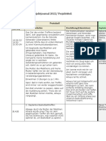 Schulhaus Feld - Projektjournal 2022/ Projekttitel: Name: Protokoll