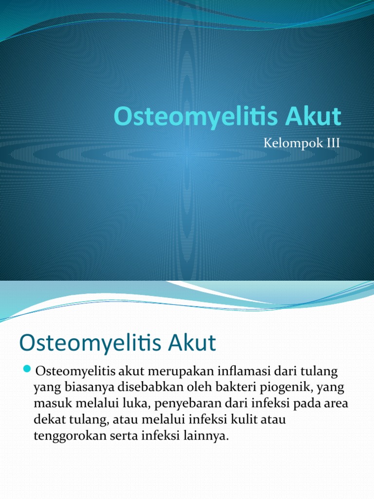 Osteomyelitis Akut PDF