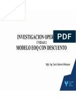 Sesión 8 - Modelo EOQ Con Descuento