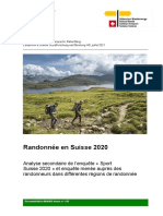 2020 - Étude - Randonnée en Suisse - F