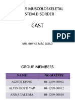 DNC 205 Muscoloskeletal System Disorder