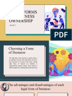 Choosing A Form of Business 9 GROUP