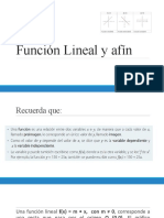 Función Lineal y Afín