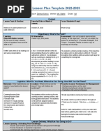 Math Lesson Plan